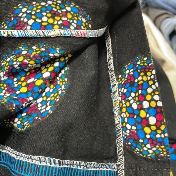 African inspired kente cloth dashiki 2 piece short set men sz L-xl - Picture 7 of 7